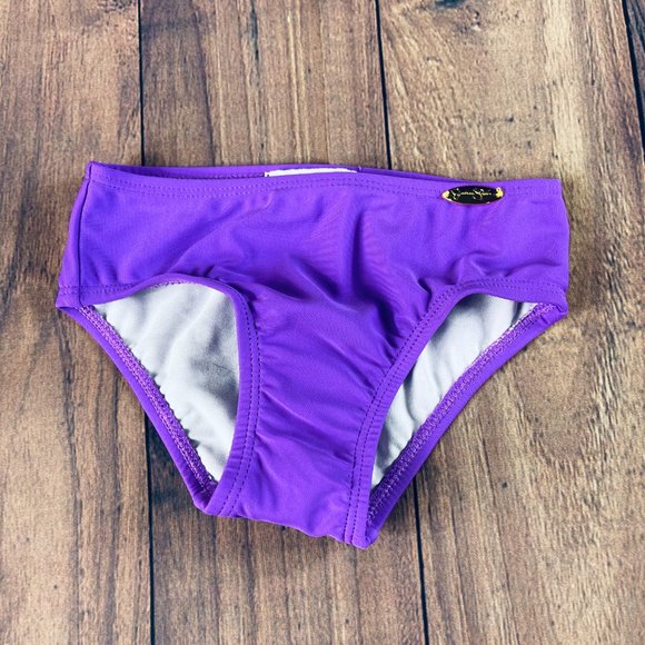 NWT Jessica Simpson purple ruffle tankini sz 2T - Picture 6 of 6